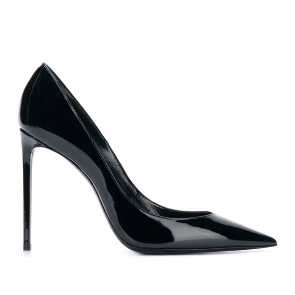 Saint Laurent Zoe 110m Pump 39 black patent leather worn once BEAUTIFUL/classic - Picture 4 of 13